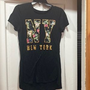 Floral New York shirt